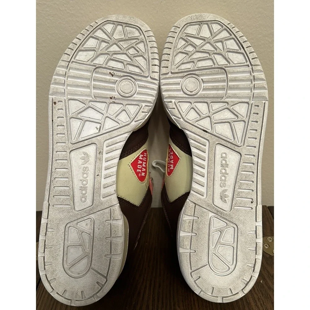 Size 8- adidas Rivalry Low x Human Made Sand‎ Brown 2020 Missing Insoles